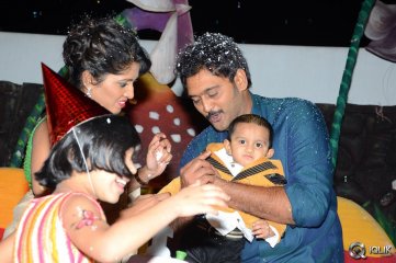 Ajay Son Dheeran 1st Birthday Celebrations 2014